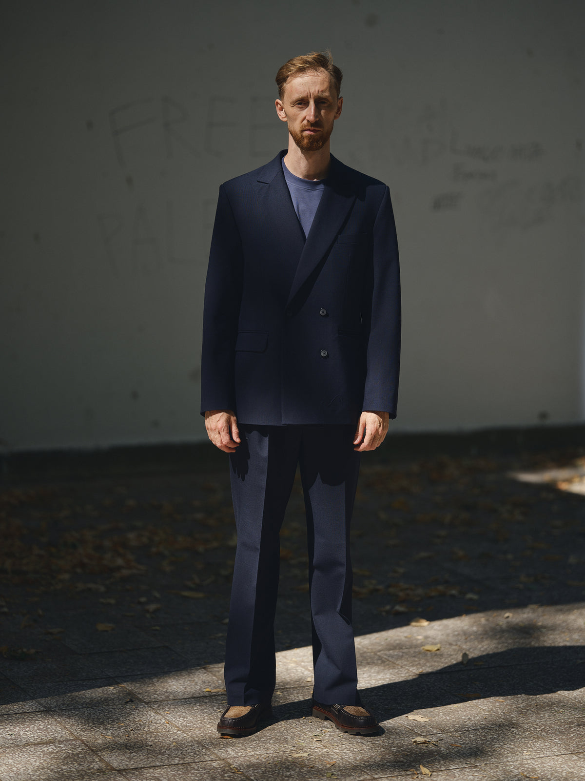 Awards Suit — Essential Double-Breasted Blazer in navy blue by TODÓR TRAME, image 1 of 5