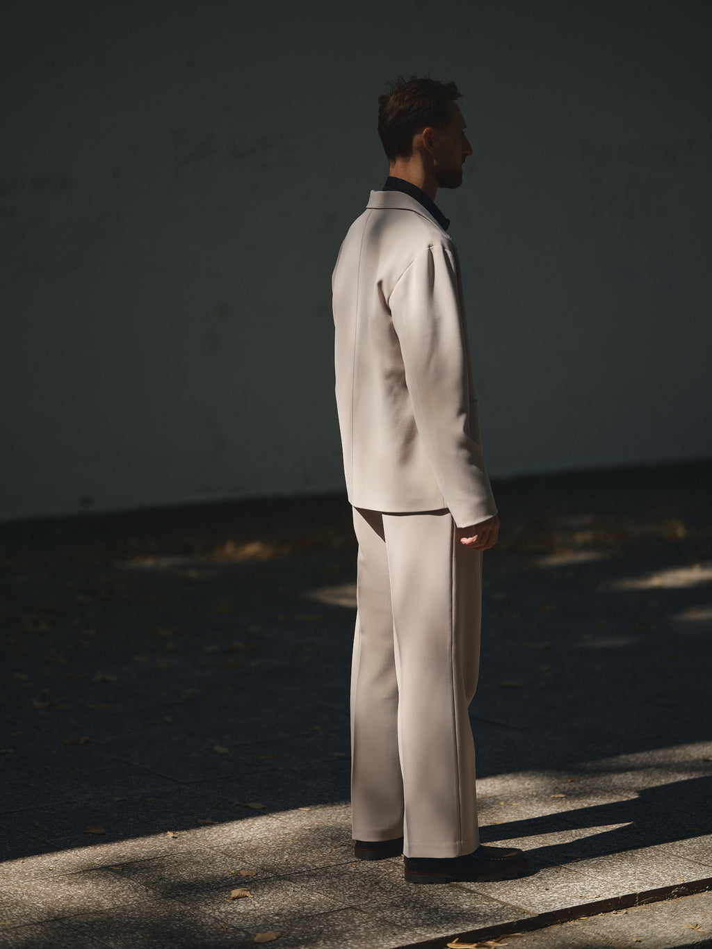 The Atelier Shirt Jacket in stone by TODÓR TRAME, image 2 of 5